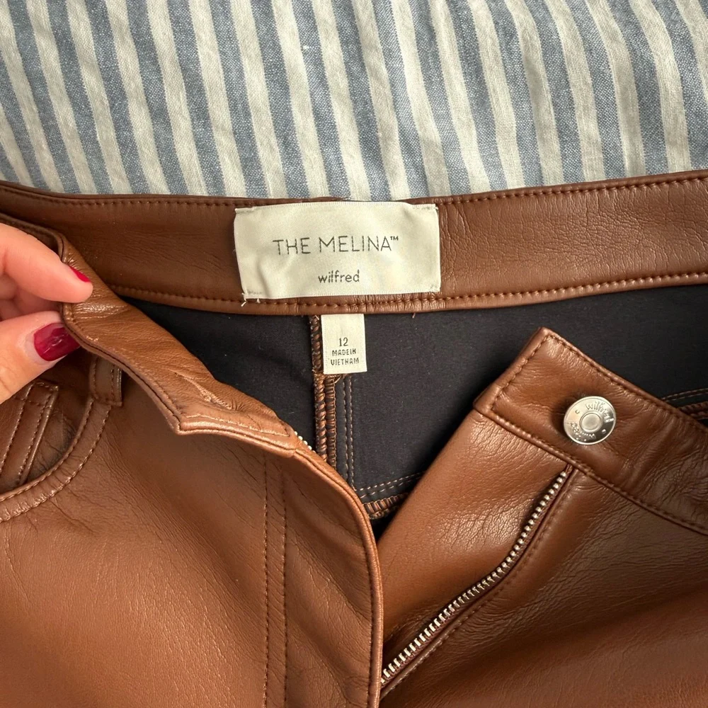 Aritzia Melina Leather Pants - Picture 4 of 8